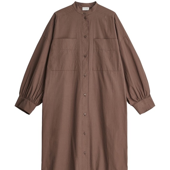 by malene birger Dresses & Skirts - Earth Powder Mid-Length Organic Cotton Shirt Dress